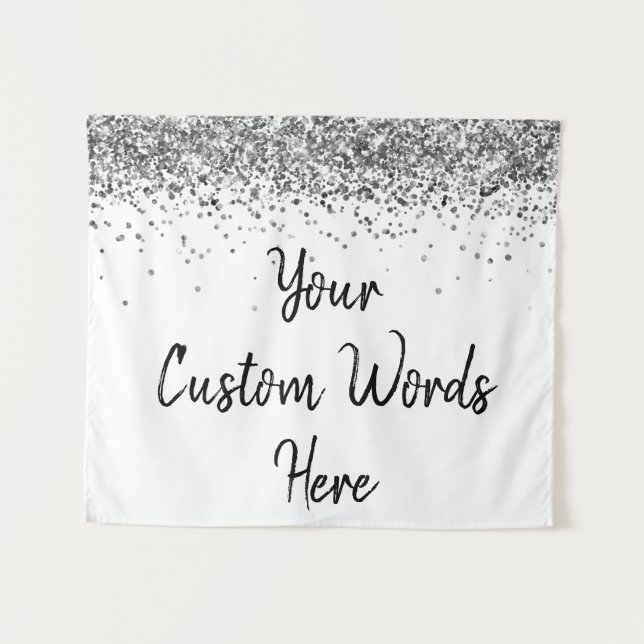 Custom Backdrop Personalized Photobooth Birthday (Front (Horizontal))