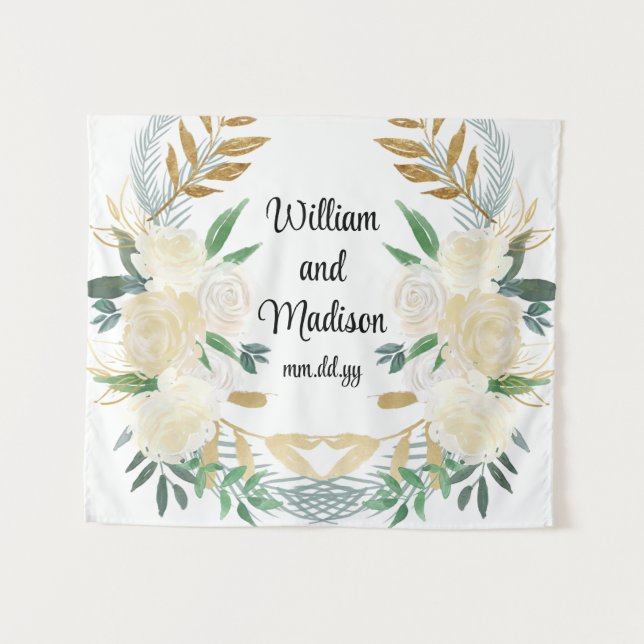 Custom Backdrop Wedding Reception Photo Booth Prop (Front (Horizontal))