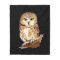 Custom Background Color Cute Little Owl Art
