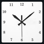 Custom Background Color Personalized Wall Clock<br><div class="desc">Click EDIT DESIGN, then click EDIT BACKGROUND to change the background color, and easily create your personalized wall clock. You can also click TEXT to add a text line. You can TRANSFER this DESIGN on other Zazzle products and adjust it to fit most of the Zazzle items. Standard Studio designs...</div>