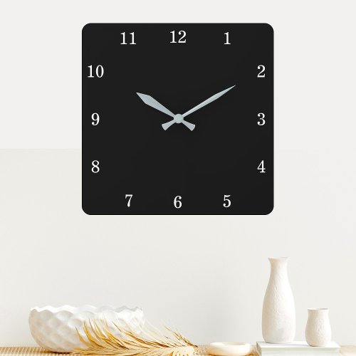Custom Background Color Personalized Wall Clock