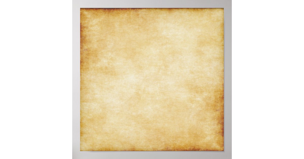 Vintage Parchment Antique Paper Background Custom Poster | Zazzle