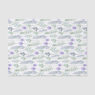 Custom Background Watercolor Herbs Tissue Paper