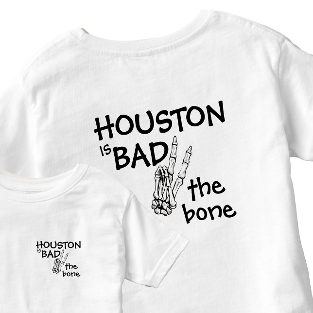 Custom Bad Two The Bone Halloween 2nd Birthday Toddler T-shirt (Creator Uploaded)