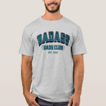 Custom Badass Dad Club Retro Cool Trendy Fun T-Shirt