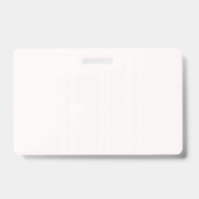 Custom Badge, Orientation: Horizontal, Attachment: Badge (Front)