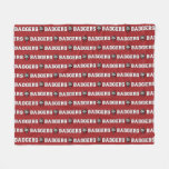 CUSTOM Badger Mascot | Red - School College Team Fleece Blanket