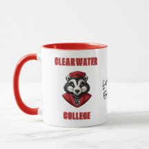 CUSTOM Badger Mascot | Red - School College Team
