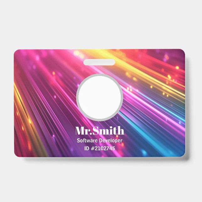 Custom Badges Business Card (Front)