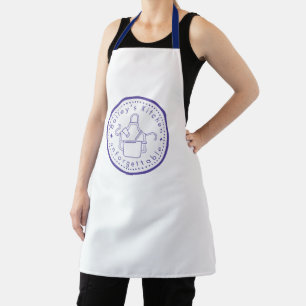 Custom Bailey's Kitchen Logo White Apron - Modern
