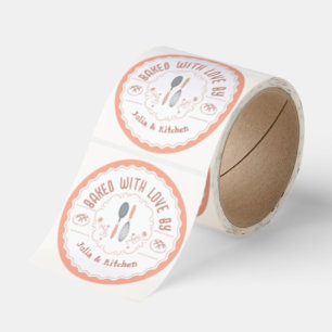 Custom “Baked With Love” Kitchen Labels