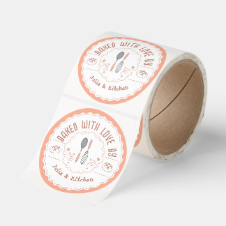 Custom “Baked With Love” Kitchen Labels