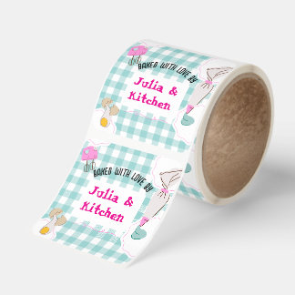 Custom “Baked With Love” Kitchen Labels