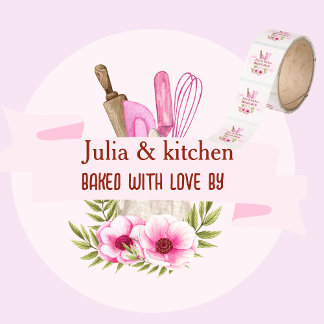 Custom “Baked With Love” Kitchen Labels