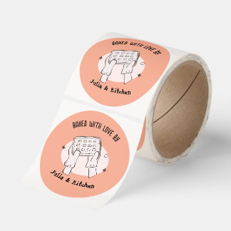 Custom “Baked With Love” Kitchen Labels
