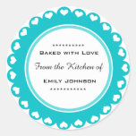 Custom Baked With Love Stickers Gift Tag Labels at Zazzle