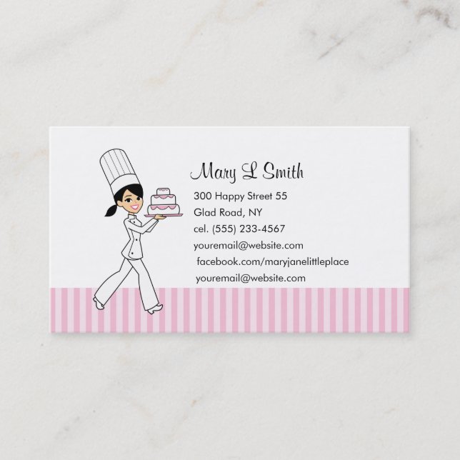 Custom Baker Calling Card (Front)