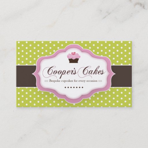 Customizable CUSTOM BAKERY BUSINESS CARD