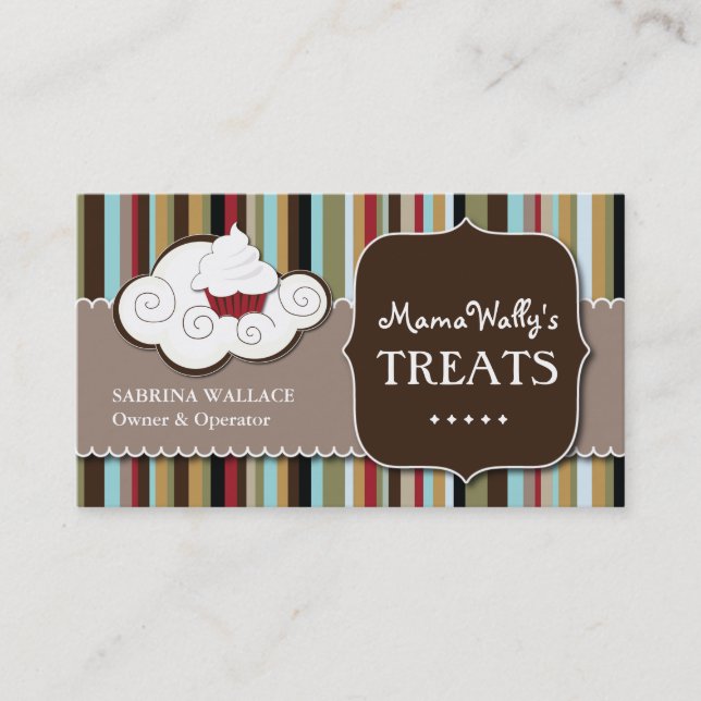 Custom Bakery Business Card (Front)