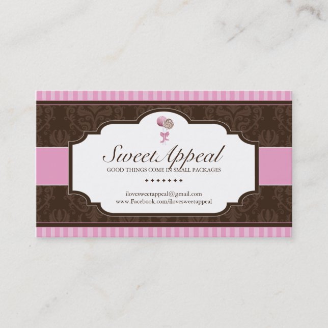 Custom bakery Business Cards (Front)