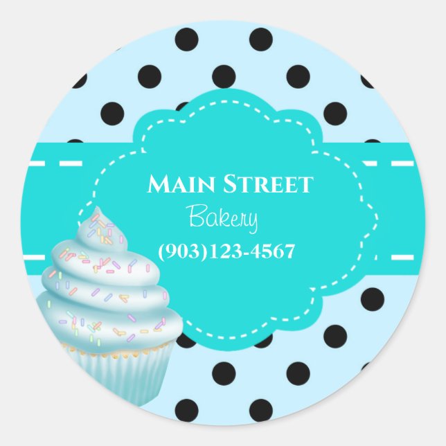 Custom Bakery Business Stickers (Front)