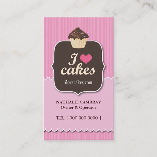 Customizable Custom Bakery Cards Business Card
