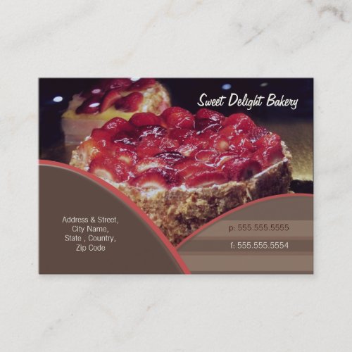 Custom Bakery / Catering Business Card