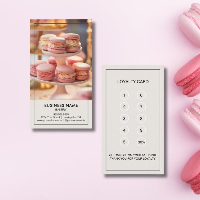 Custom Bakery Confectionery Cake Shop Loyalty Card (Custom Bakery Confectionery Cake Shop Loyalty Card)