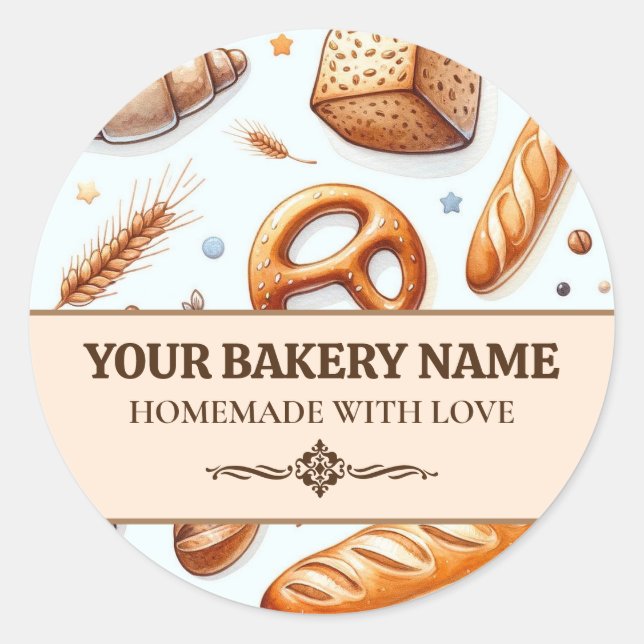 Custom Bakery Label Sticker (Front)