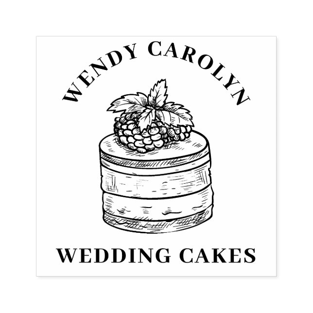 Custom Bakery Logo Rubber Stamp (Imprint)