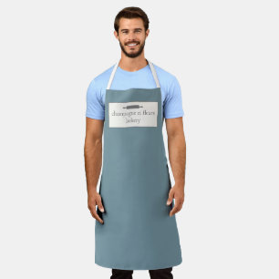 Custom Bakery Name Stone Blue Chef or Staff Apron
