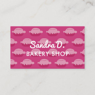 Custom bakery shop business card template design