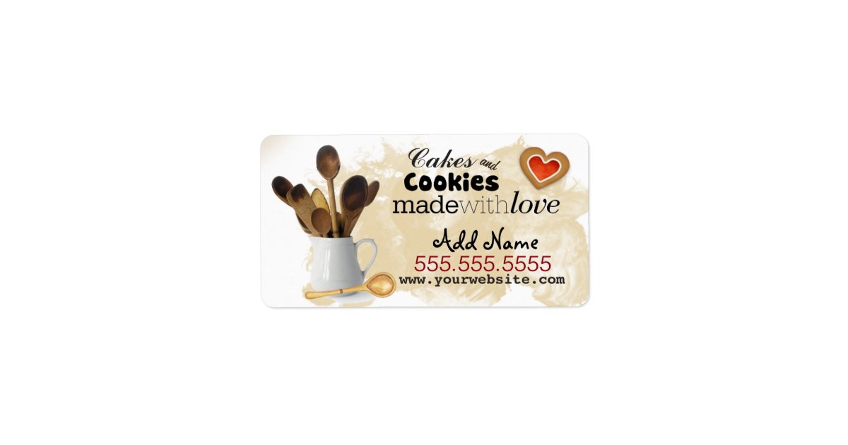 Custom Baking Business Labels | Zazzle