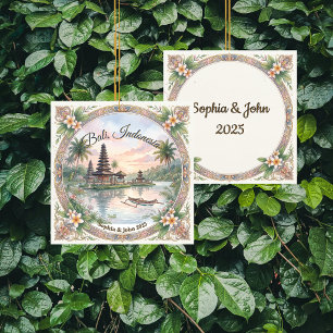 Custom Bali Indonesia Travel Ornament