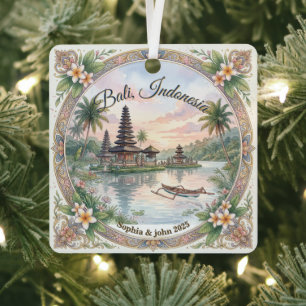 Custom Bali Indonesia Travel Ornament