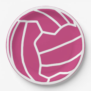 Custom Ball Design Netball Themed Party Paper Plates