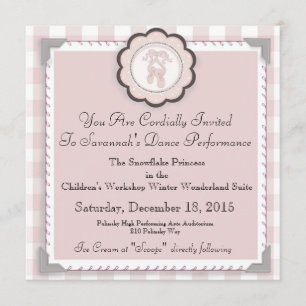 Custom Ballet Performance Announcement -