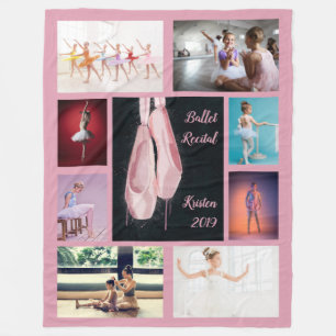 Custom Ballet Shoes Photo Fleece Blanket
