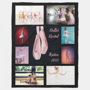 Custom Ballet Shoes Photo Fleece Blanket
