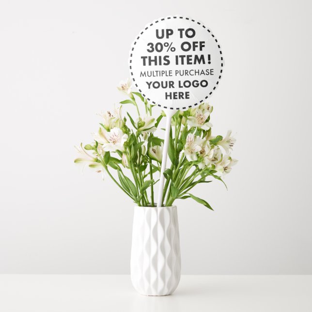 Custom Balloon - up to 30% OFF Bulk Buy Discount (Vase)