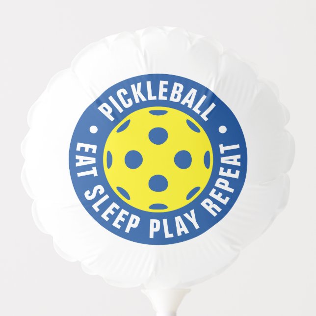Custom balloons with yellow pickleball logo (Front)