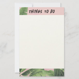 Custom Banana Leaves Stationery