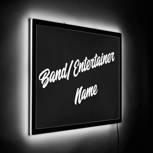 Custom Band Entertainer Name Black or Any Color  LED Sign