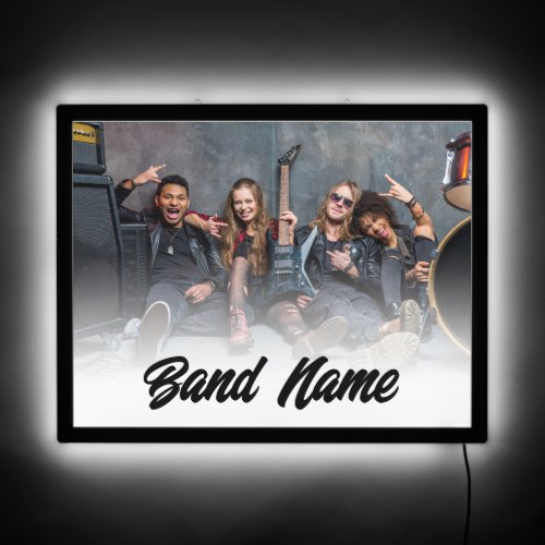Custom Band Entertainer Name Photo LED Sign