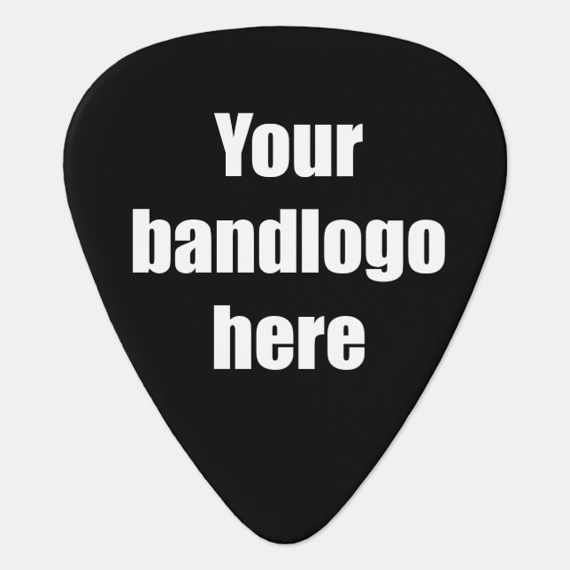 Custom Band Logo Personalized Guitar Plectrum Pick (Front)