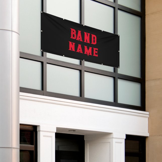 Custom Band Merch Banner (Outside Building)