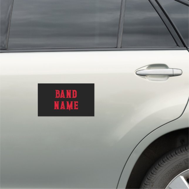 Custom Band Merch Car Magnet (In Situ)