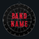 Custom Band Merch Dart Board<br><div class="desc">Size: ProfiledInk Dart Board Bull's-eye! Create the perfect custom dart board. Featuring vibrant color printing, this regulation size dart board is easily customized with your images, text, and designs for a great gift or the perfect addition to your game room. Made to your exact specifications, this dart board will hit...</div>