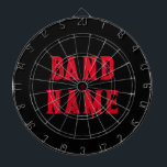 Custom Band Merch Dart Board<br><div class="desc">Size: ProfiledInk Dart Board Bull's-eye! Create the perfect custom dart board. Featuring vibrant color printing, this regulation size dart board is easily customized with your images, text, and designs for a great gift or the perfect addition to your game room. Made to your exact specifications, this dart board will hit...</div>