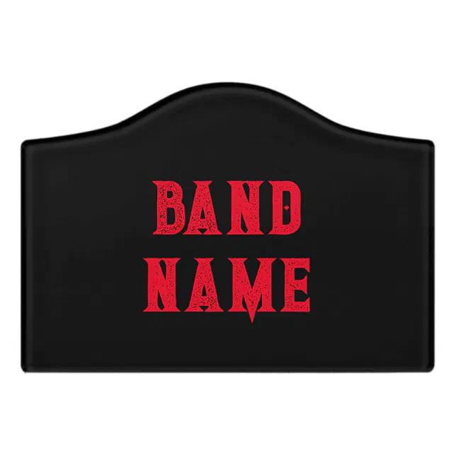 Custom Band Merch Door Sign | Zazzle